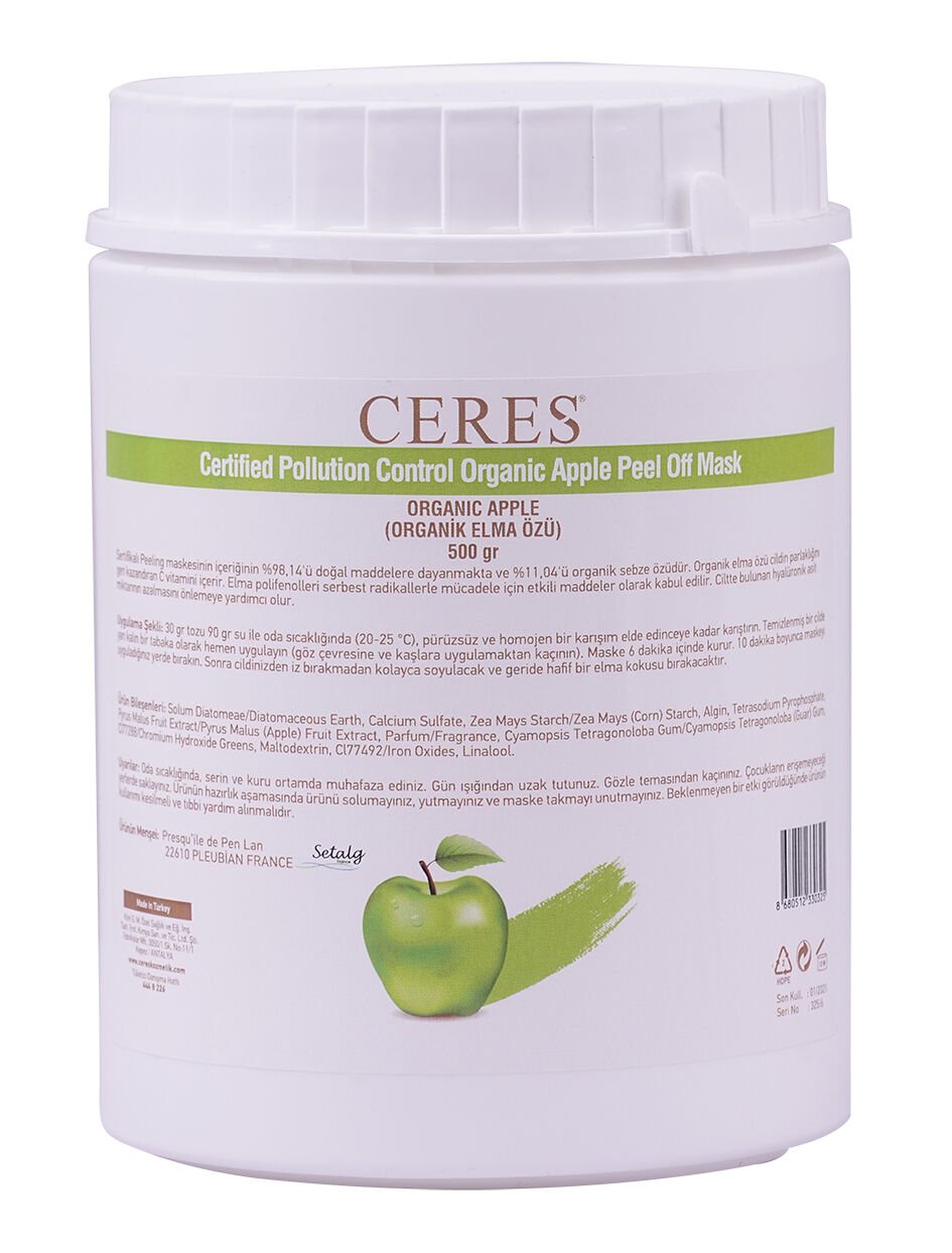 CERTIFIED POLLUTION CONTROL PEEL OFF MASK ORGANIC APPLE “GENÇLEŞTİRİCİ ETKİ”