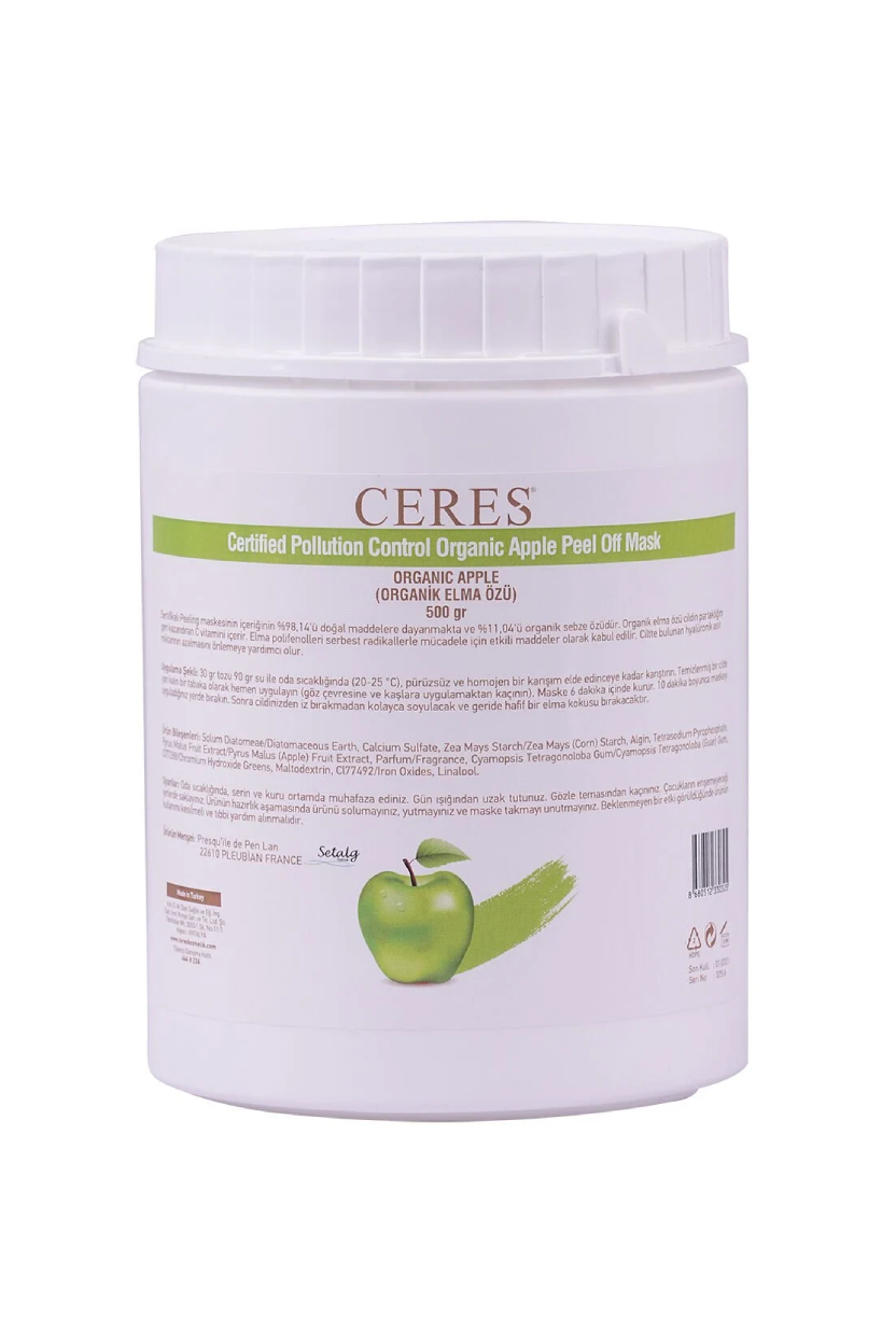 CERTIFIED POLLUTION CONTROL PEEL OFF MASK ORGANIC APPLE “GENÇLEŞTİRİCİ ETKİ”