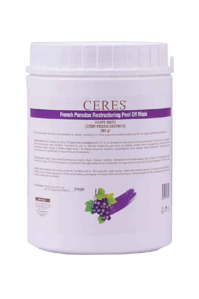 FRENCH PARADOX RESTRUCTURING PEEL OFF MASK GRAPE MARC “KIRIŞIKLIK GİDERİCİ ETKİ”