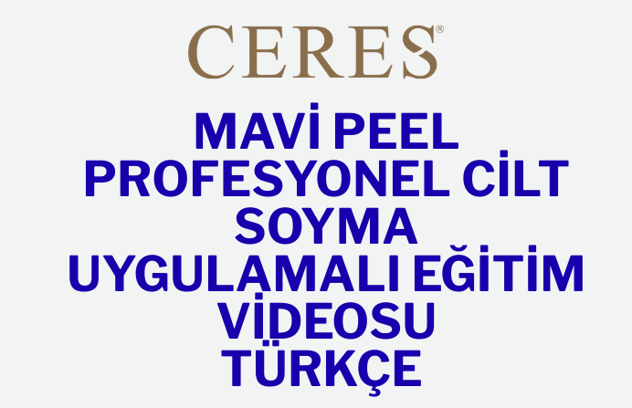 Mavi Peel - Profesyonel Cilt Soyma - Eğitim Videosu